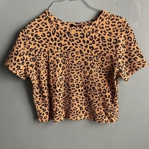 Cheetah Print babyT / crop top